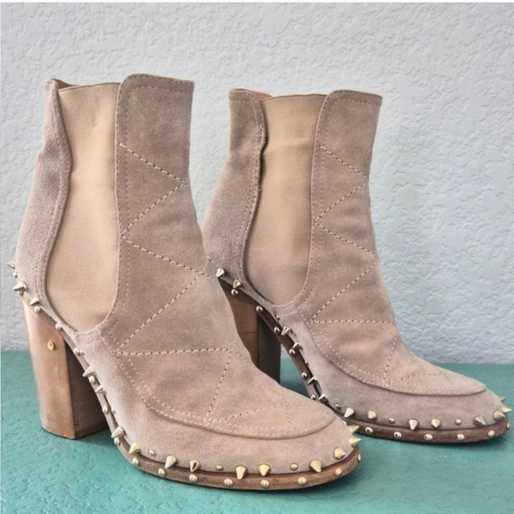 Laurence Dacade Studded Chelsea Boots Suede 38